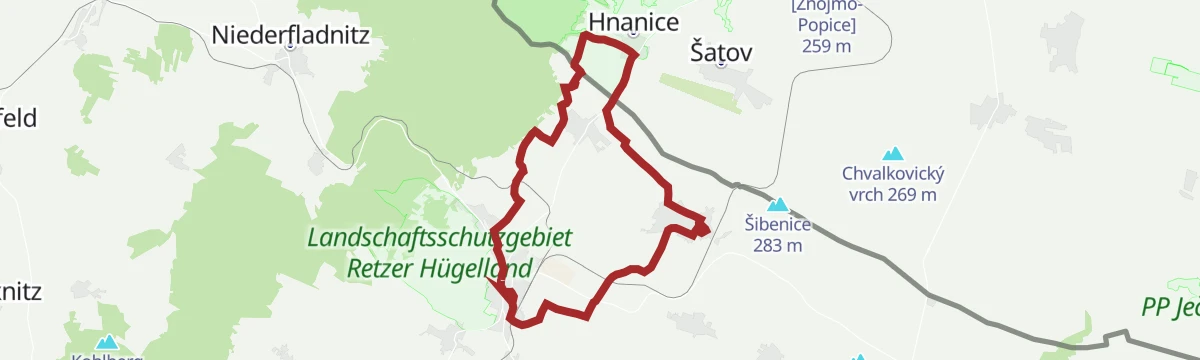 Route map: Wünschelruten Radroute